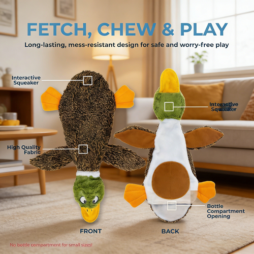 Supplies Squeaky Dog Toys with Soft Durable Fabric for Small, Medium and Large Pets Interactive Toy for Indoor Play