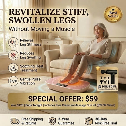 VibeSculpt™ Vibration Plate: Tone & Slim Legs Faster with Gentle Therapy