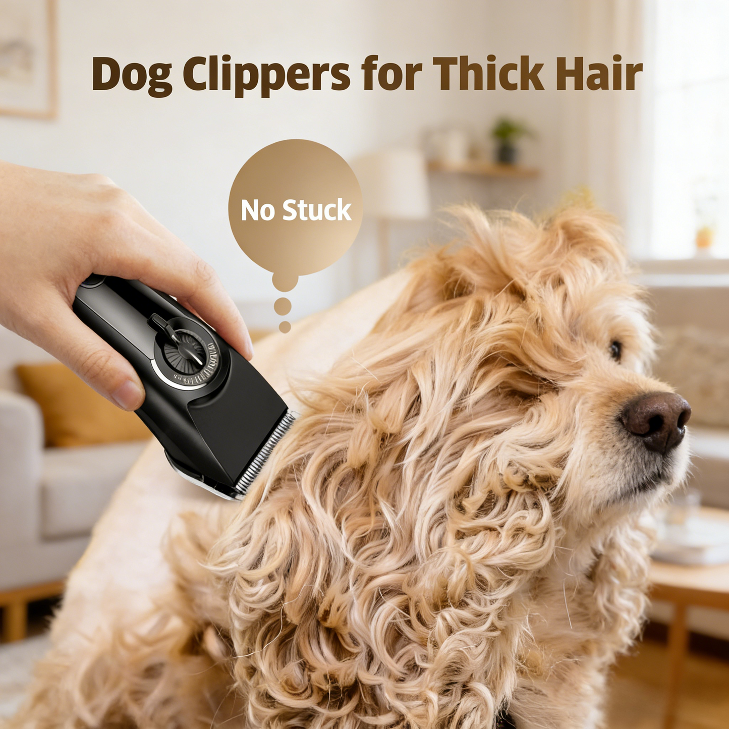Trimmer with LED Light, Paw Trimmer for Dogs &Cats 0.8inch/20mm Wide Blade, 35dB Cordless Electric Pet Paw Grooming Clippers for Paws, Ears,