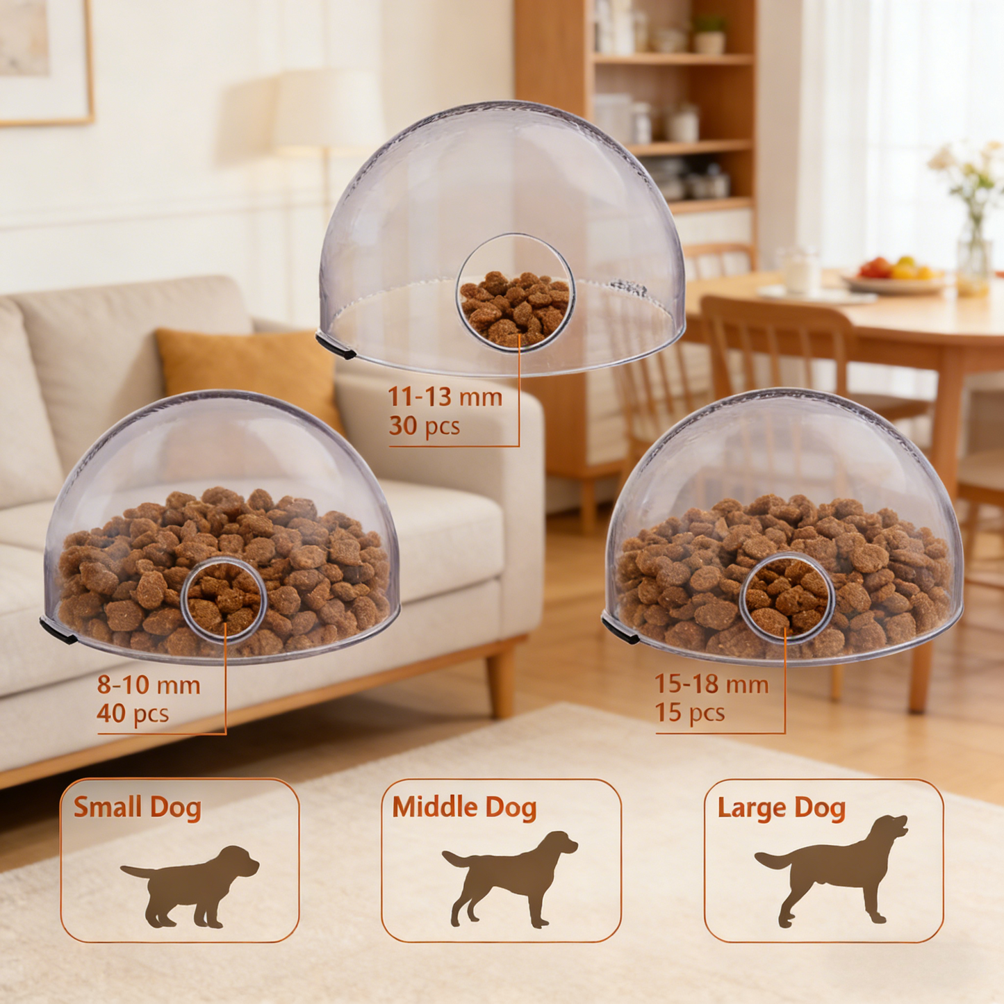 Dog Interactive Treat Dispenser Toy, Food Puzzle Slow Feeder (Yellow)